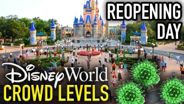 DISNEY WORLD CROWD LEVELS Reopening Day at the Magic Kingdom! - Mickey Views | Mouse and Castle