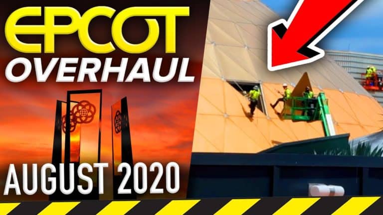 EPCOT Construction is Back - August 2020 Progress Update - Mickey Views | Mouse and Castle