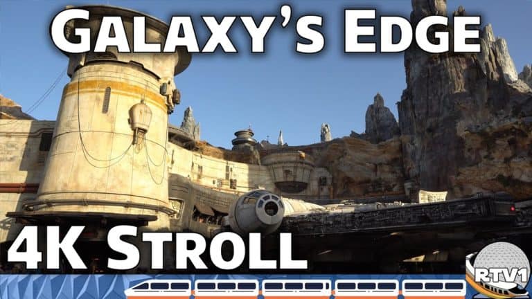 Relaxing Stroll - Star Wars Galaxy's Edge at Golden Hour - Resort TV 1 | Mouse and Castle