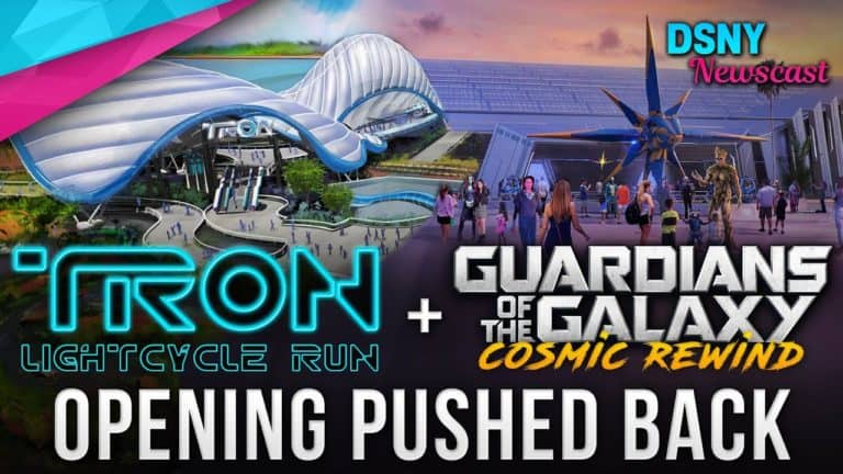 RUMORED DELAYS for TRON & Guardians of the Galaxy at Disney World