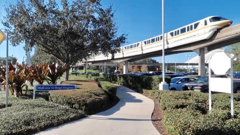 A Modified Disney World Monorail Holiday Resort Crawl - NEW Magic Kingdom Walkway