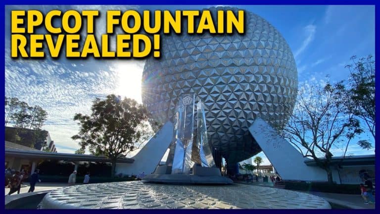 EPCOT Entrance Fountain Revealed!