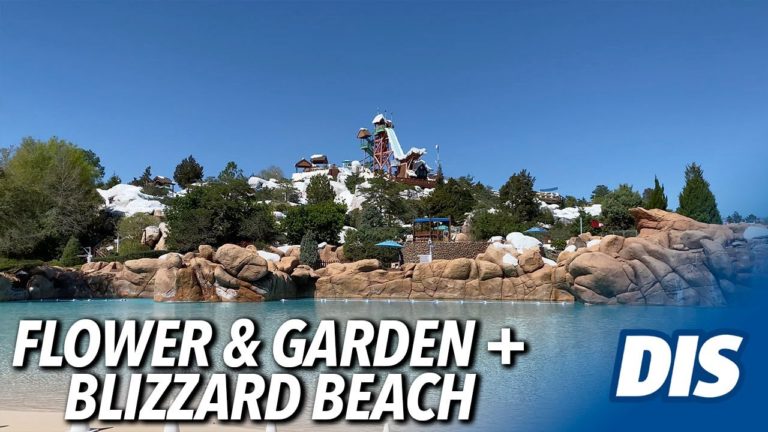Visiting an Empty Blizzard Beach + Flower & Garden Event