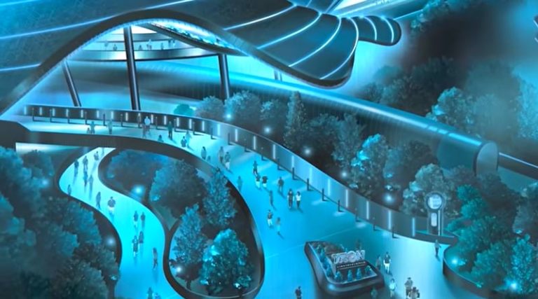 TRON Coaster GRID PORTAL Installed